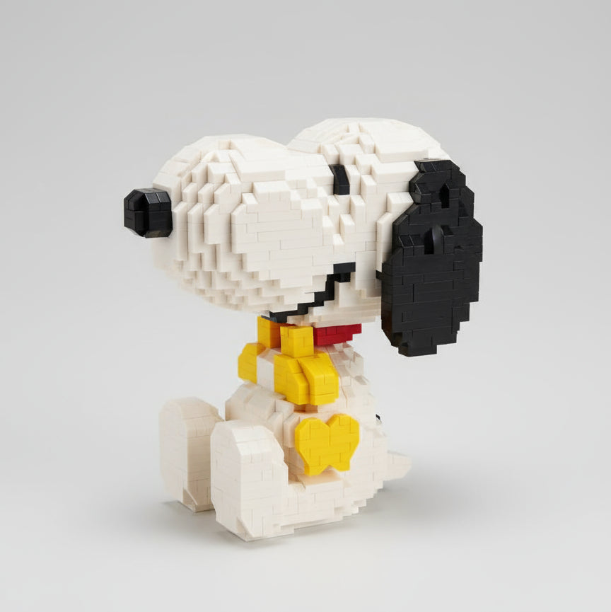 Søt fiktiv beagle | byggeklosser