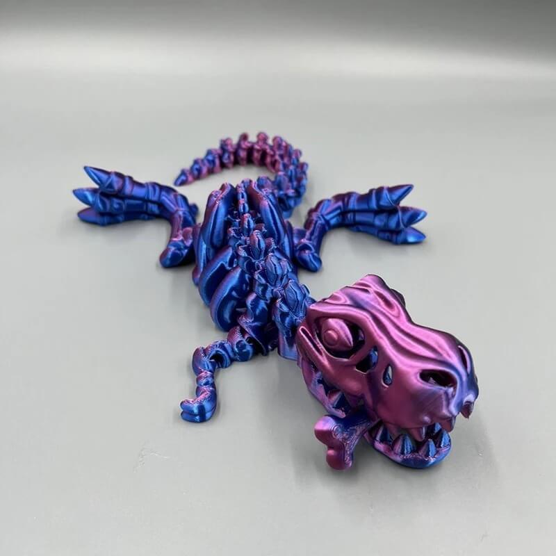 DinoFlex - Bevegelig 3D-printet Dinosaurmodell for Lek og Dekor