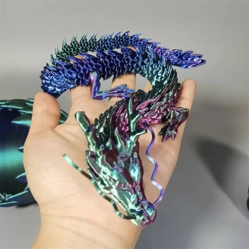 DrakeMorph - Bevegelig 3D-printet Dragemodell for Dekor og Fantasi