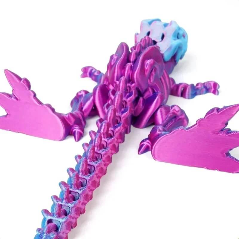 DinoFlex - Bevegelig 3D-printet Dinosaurmodell for Lek og Dekor