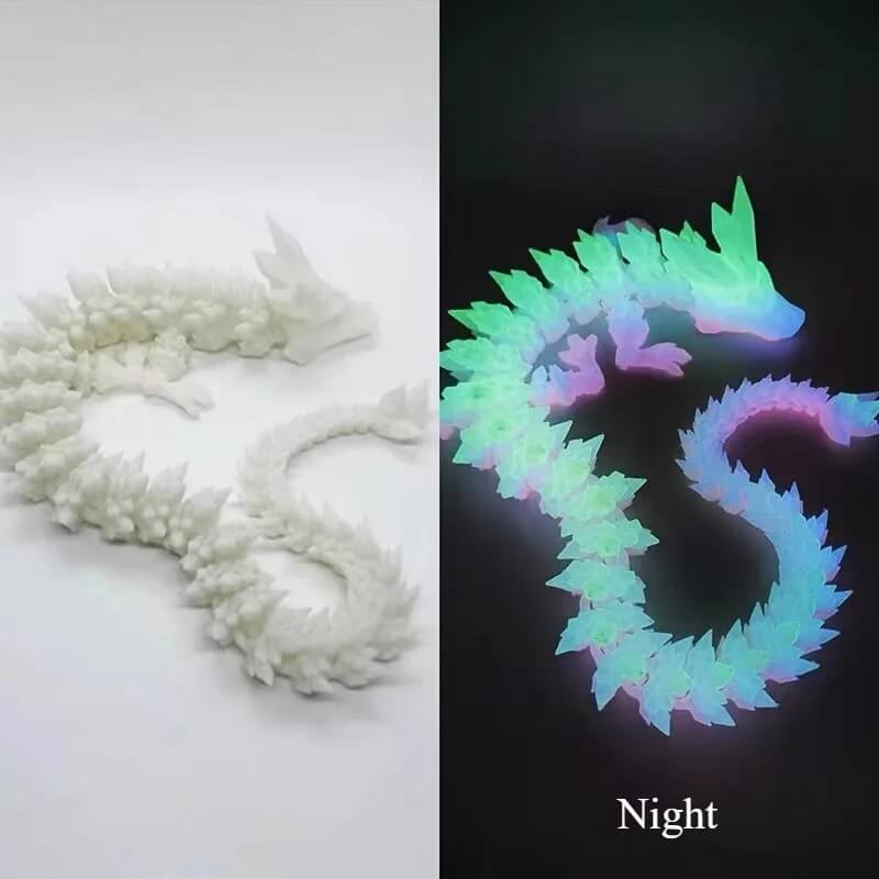 DrakeMorph - Bevegelig 3D-printet Dragemodell for Dekor og Fantasi