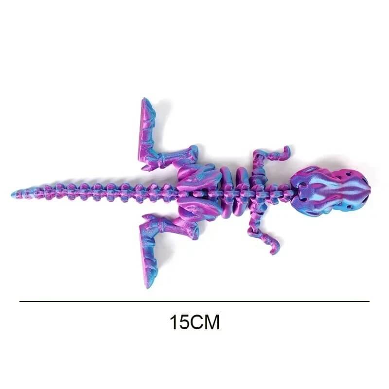 DinoFlex - Bevegelig 3D-printet Dinosaurmodell for Lek og Dekor