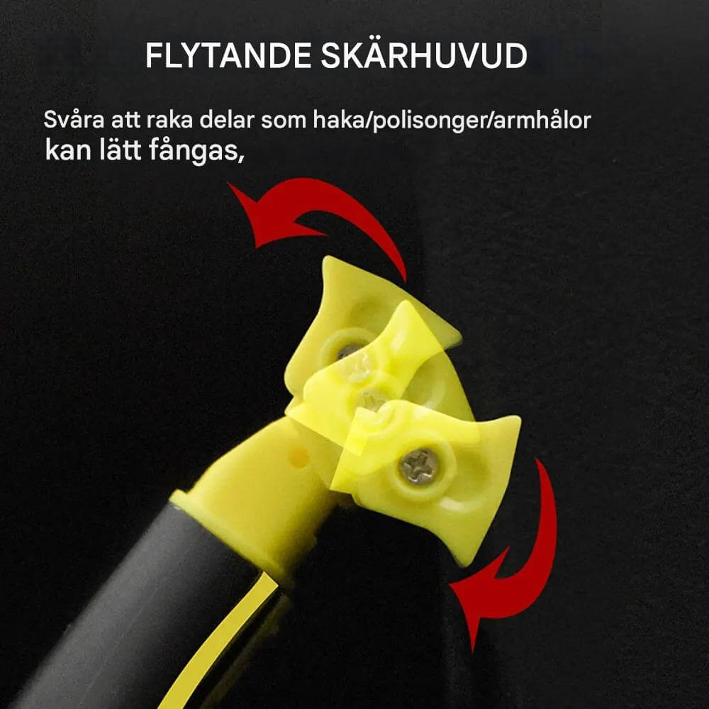 TrimFlex Barbermaskin - Vanntett, Dobbelbladet & Oppladbar for Reise og Hverdag
