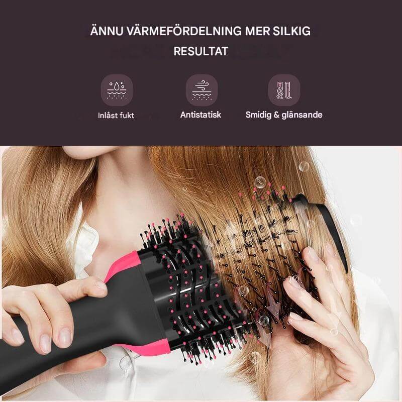 StylePro – 4-i-1 Varmluftsbørste for Føn, Volum og Styling | Smidig Hårstyling med En Enhet