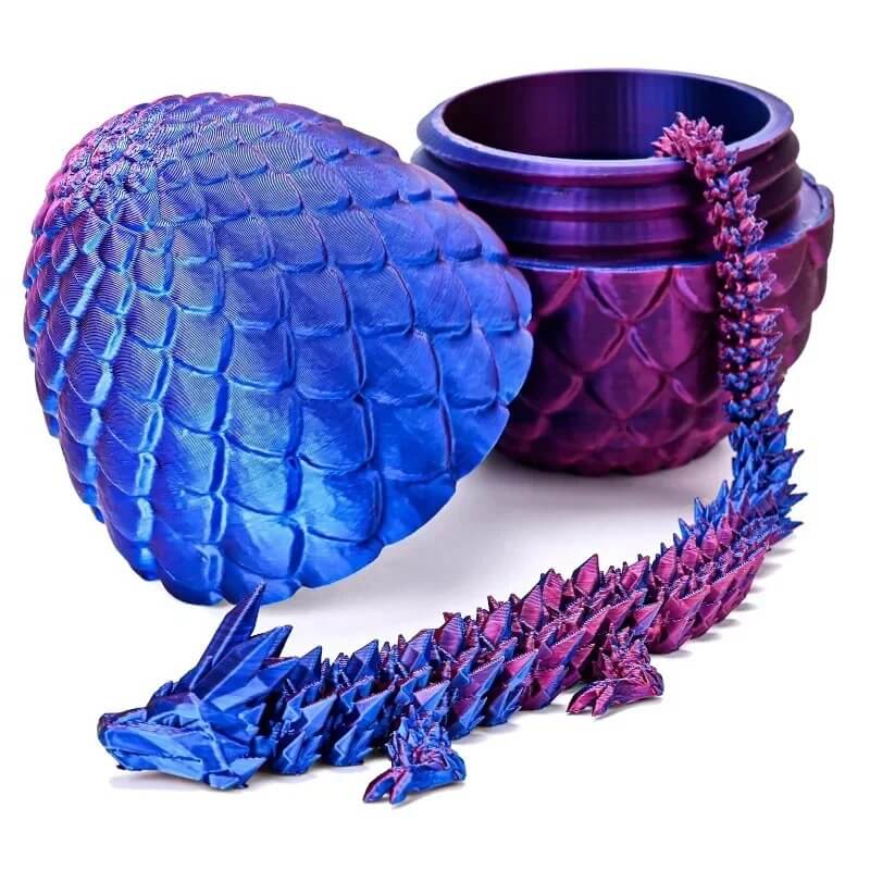 MystiCore - 3D-printet drageegg med bevegelig minidrage – en magisk detalj for skrivebordet eller barnerommet