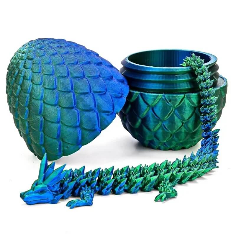MystiCore - 3D-printet drageegg med bevegelig minidrage – en magisk detalj for skrivebordet eller barnerommet