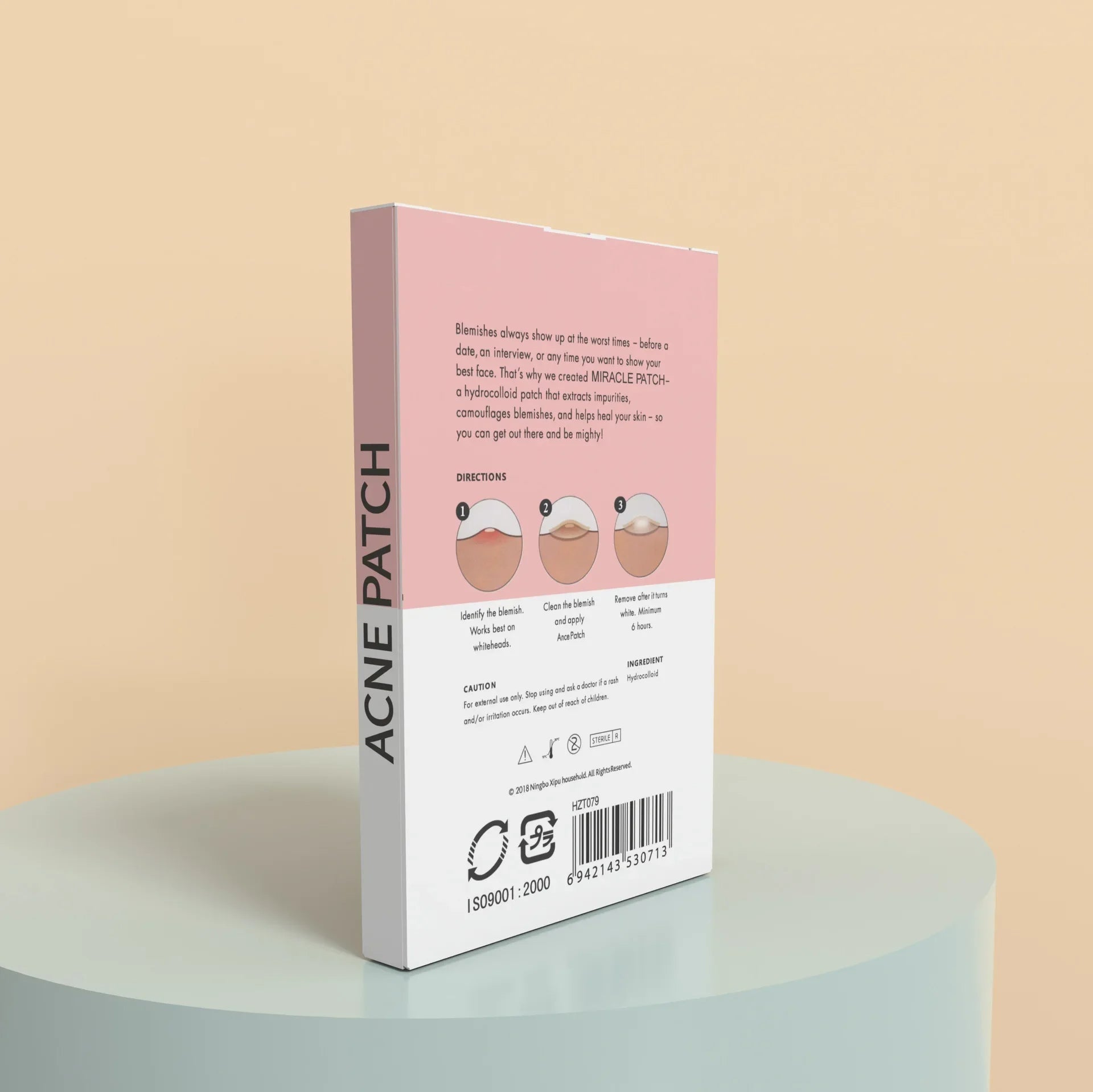 PoreClean - Akneplaster med Hydrokolloid for Frisk Hud på Én Natt