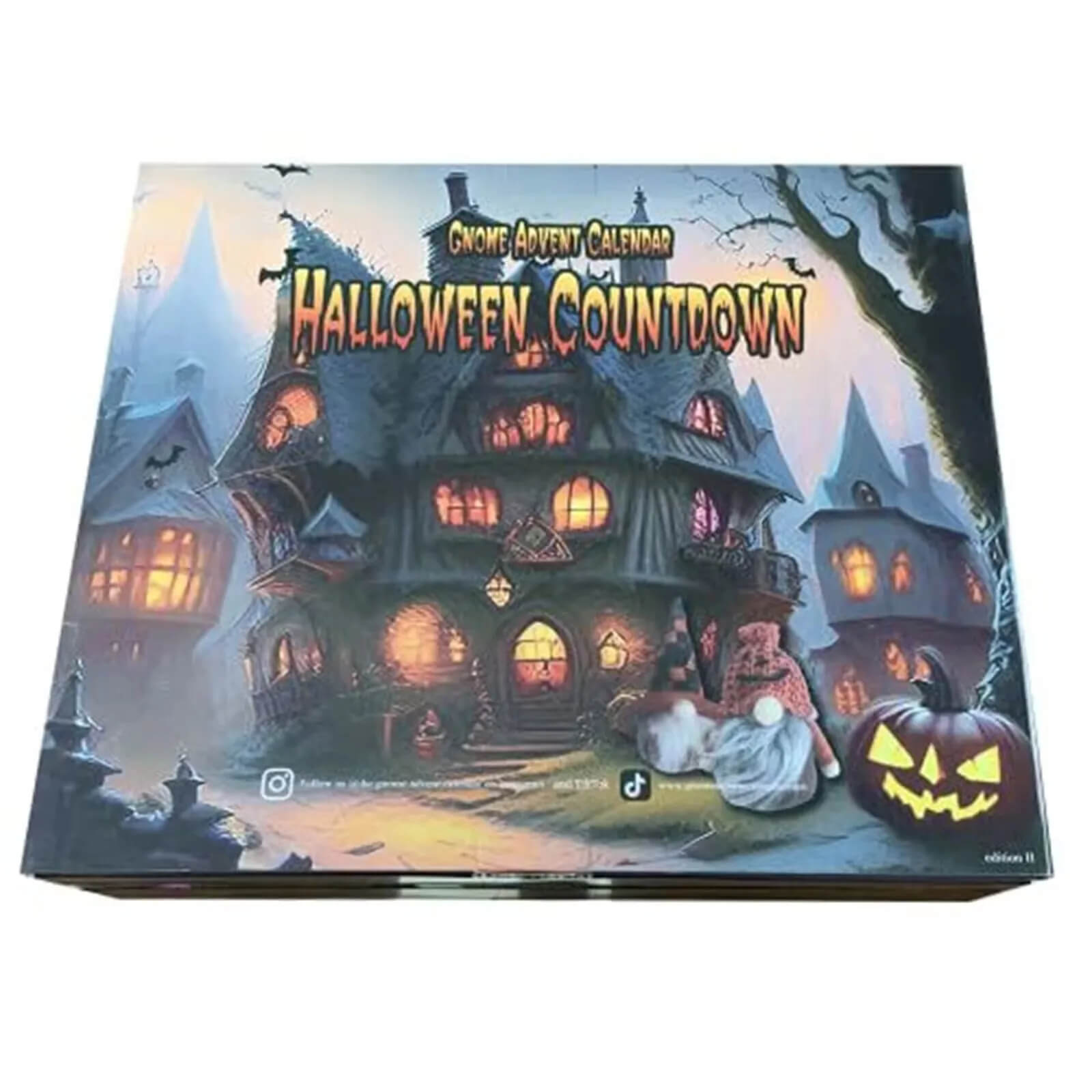 Jule Nisse & Halloween Adventskalender 2024 - Nedtelling med Samlefigurer, Barnevennlig Hjemmedekorasjon og Nedtellingskalender