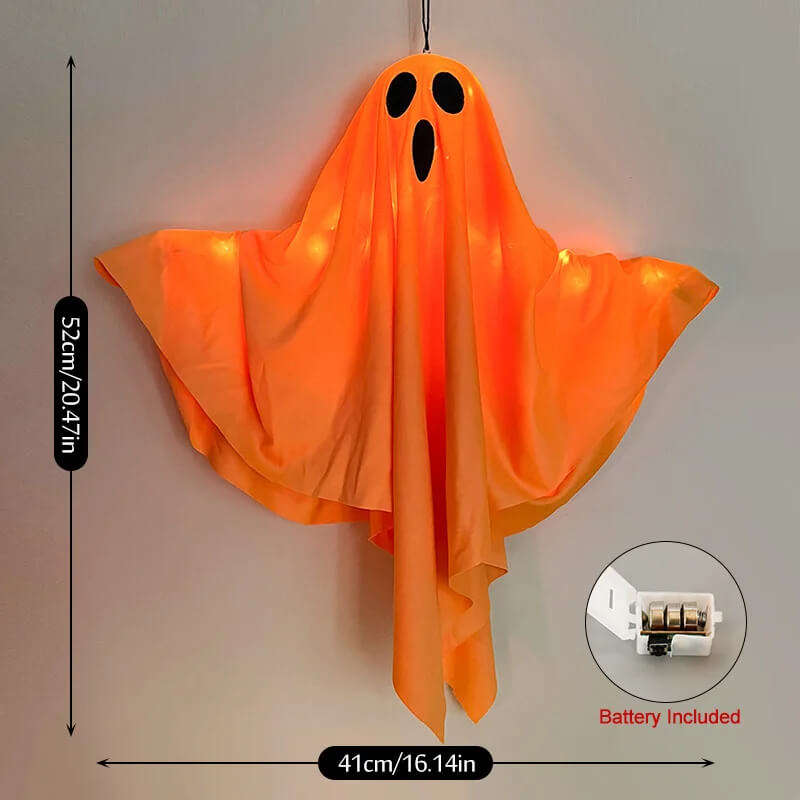 Halloween LED Spøkelseslampe – Hengende Skrekkdekorasjon for Innendørs og Utendørs