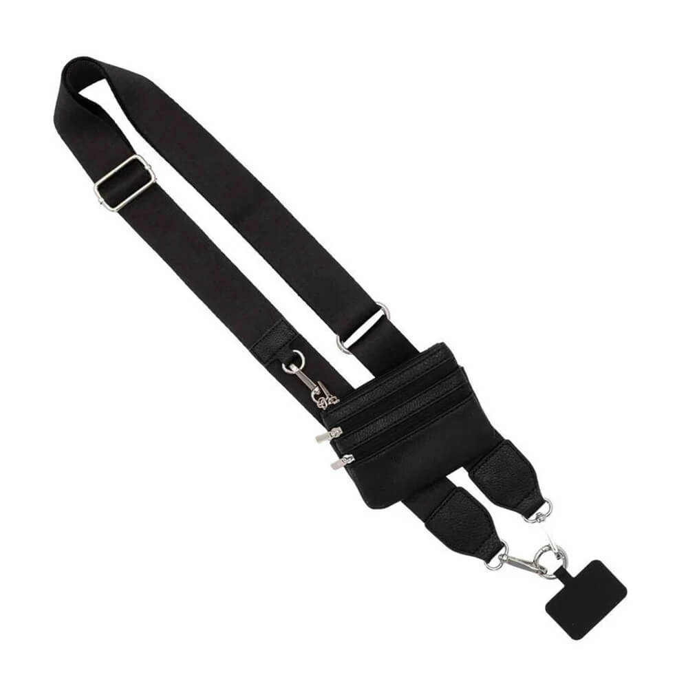 Justerbar Telefonrem med Veske med Glidelås - Crossbody Mobilbånd for Kvinner, Enkel og Praktisk