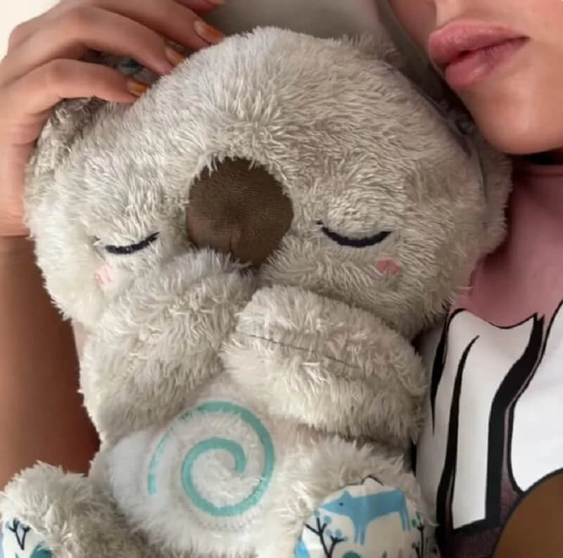 Søt Koala Nattakamerat - Mykt kosedyr med lys, beroligende kosedyr som fremmer avslapning og søvn