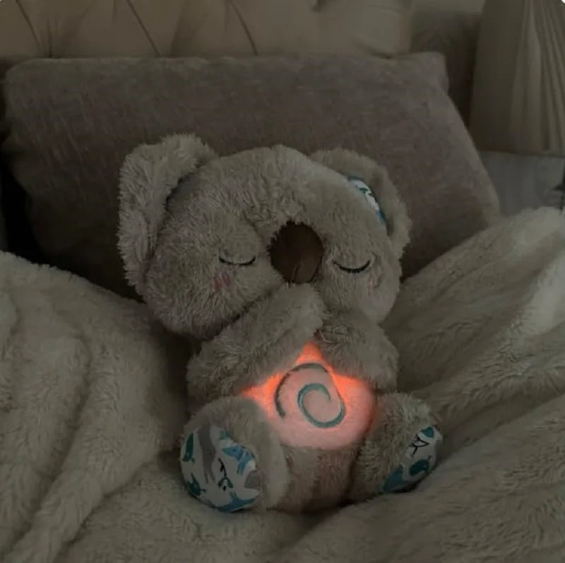 Søt Koala Nattakamerat - Mykt kosedyr med lys, beroligende kosedyr som fremmer avslapning og søvn