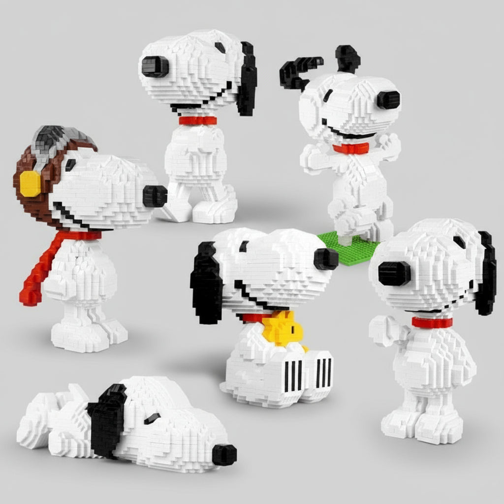 Søt fiktiv beagle | byggeklosser