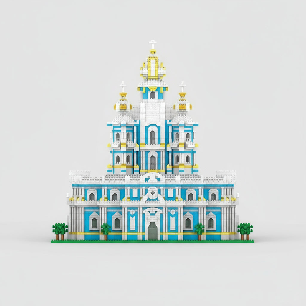 Smolny kloster | Teglstein i bygningen
