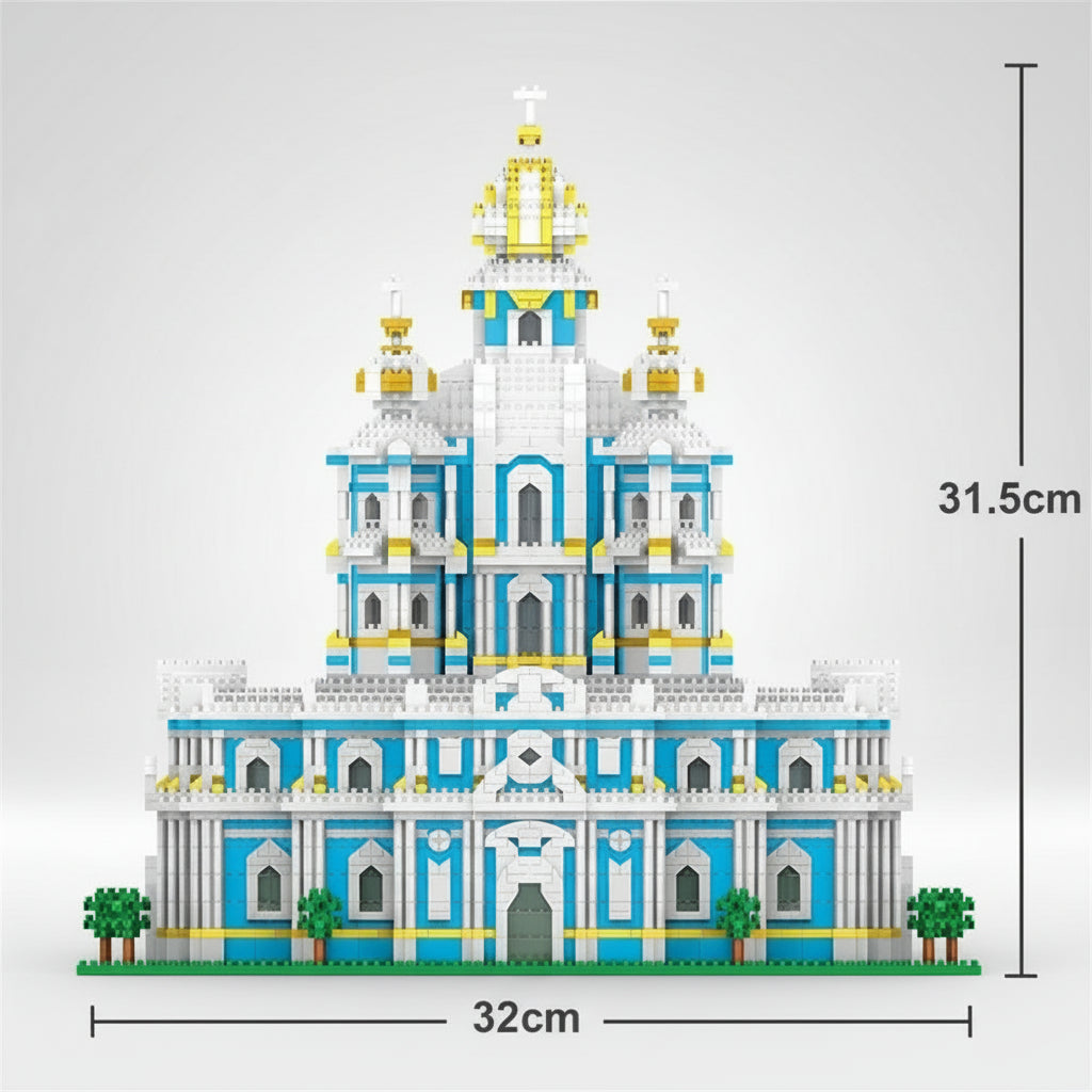 Smolny kloster | Teglstein i bygningen