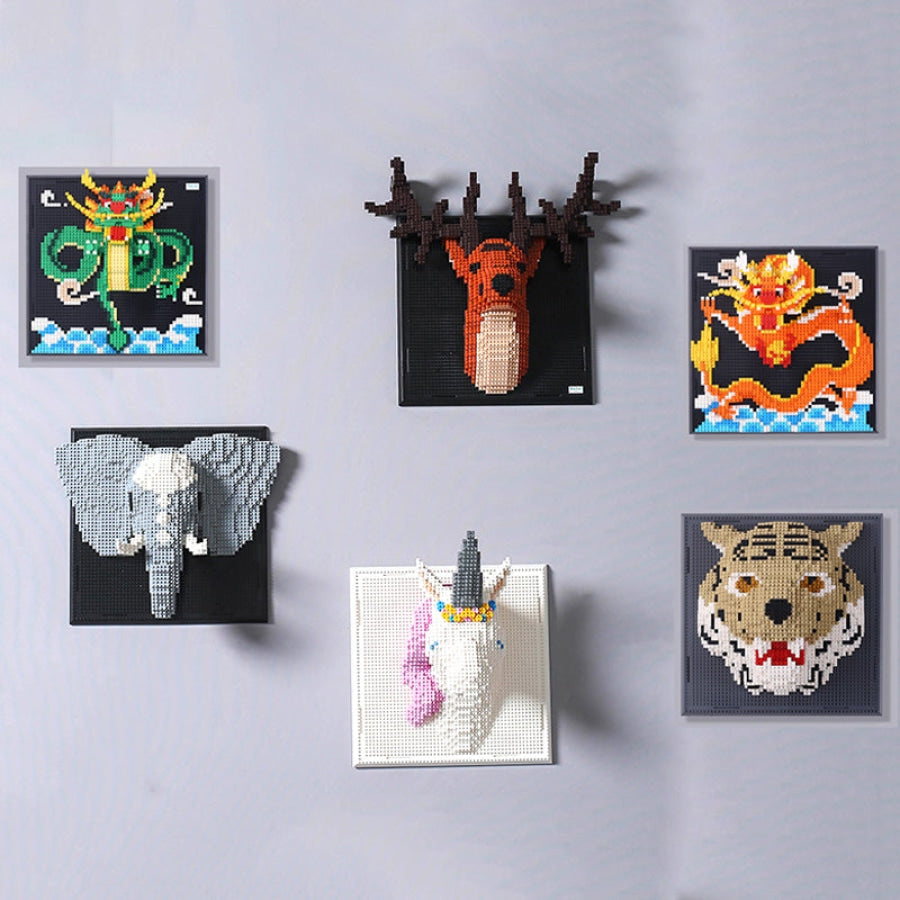 Tiger på byggeplate | Byggeklosser